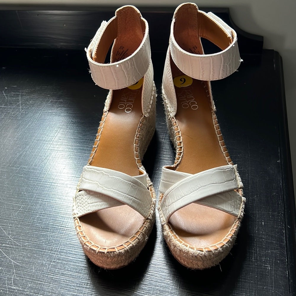 NWOT Franco Sarto espadrille sandals with wedge heel